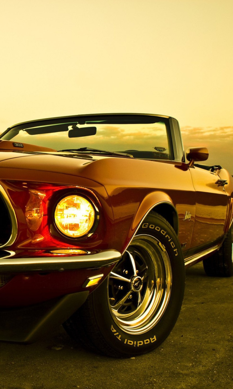 Fondo de pantalla 1969 Ford Mustang 768x1280