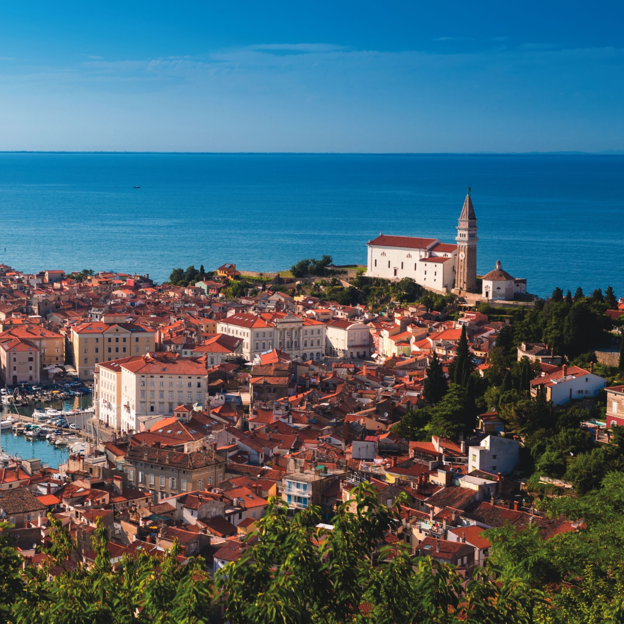 Piran Slovenia wallpaper 2048x2048