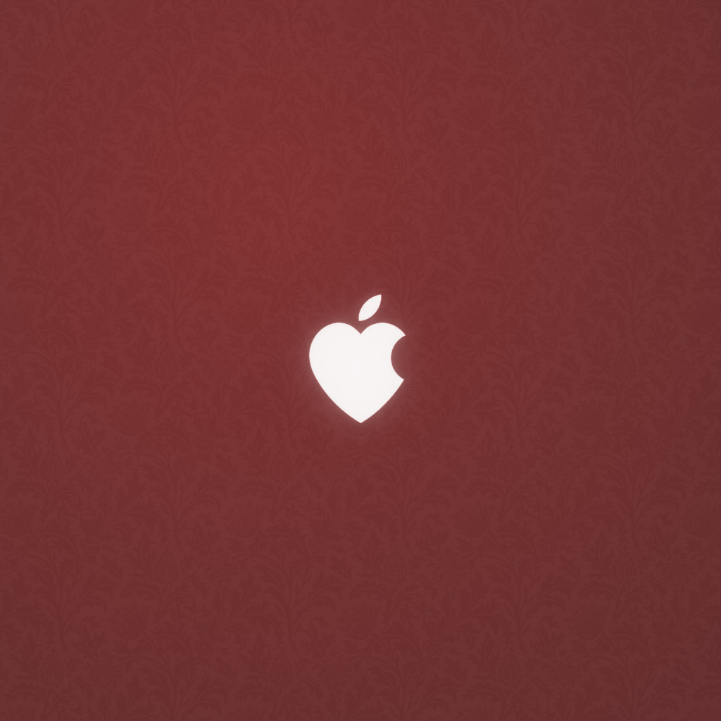 Das Apple Love Wallpaper 1024x1024