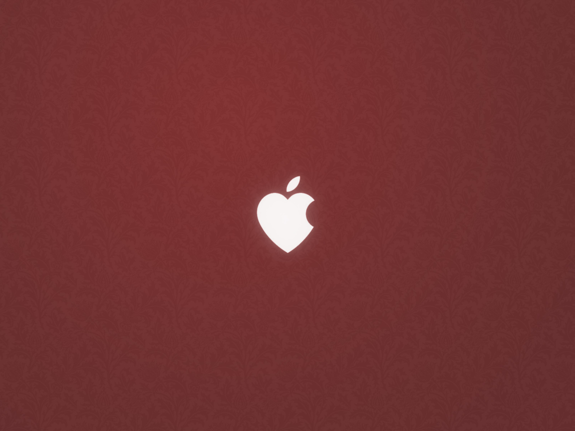 Das Apple Love Wallpaper 1152x864