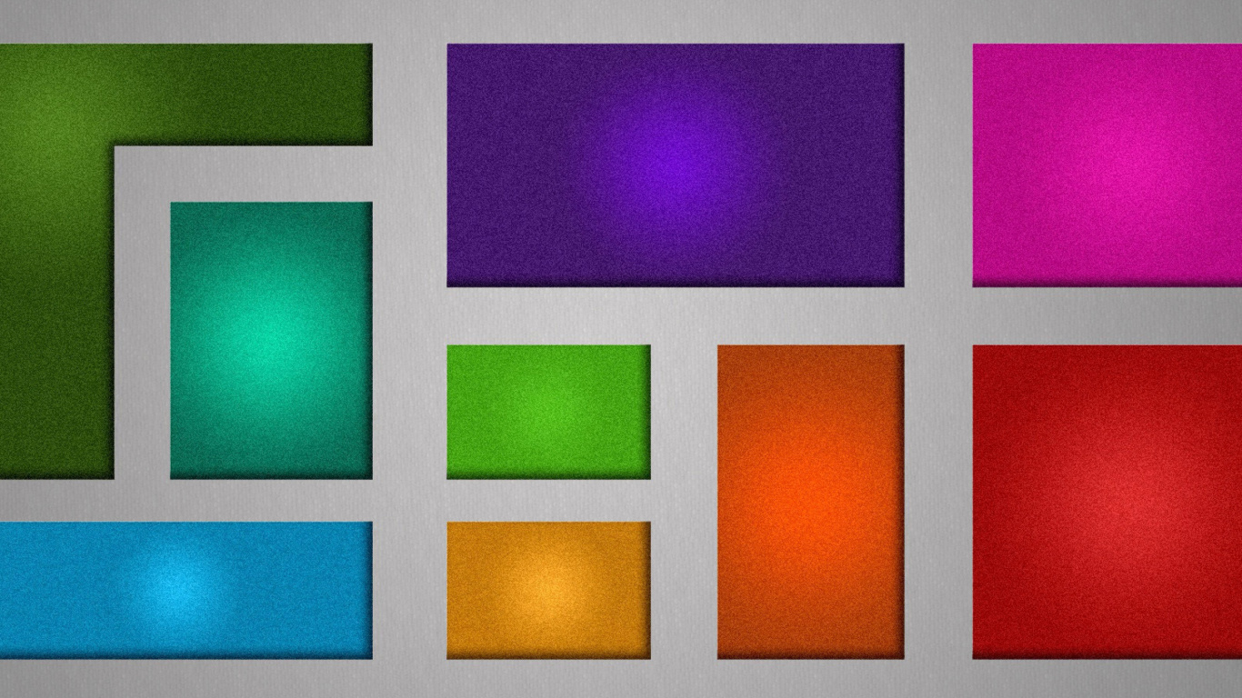 Screenshot №1 pro téma Multicolored Squares 1366x768