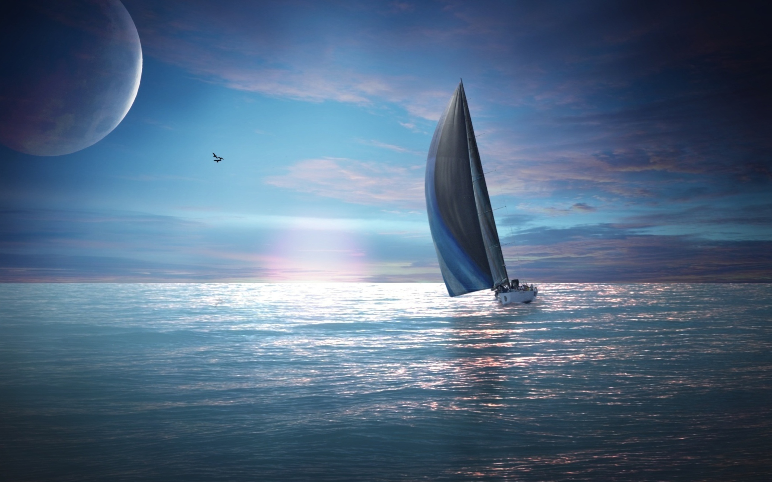 Screenshot №1 pro téma Sailing Boat 2560x1600