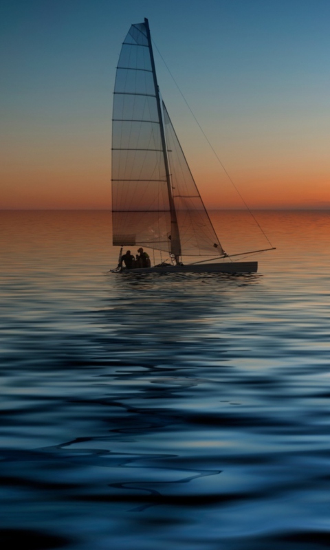 Screenshot №1 pro téma Boat At Sea 480x800