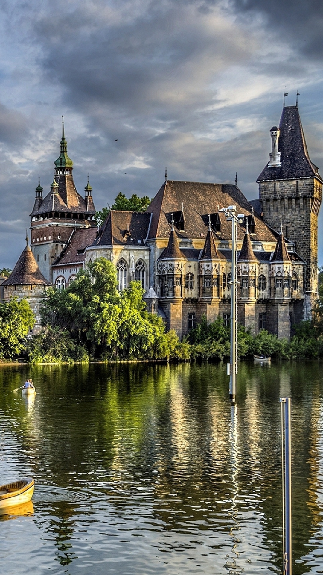 Vajdahunyad Castle in Budapest wallpaper 1080x1920