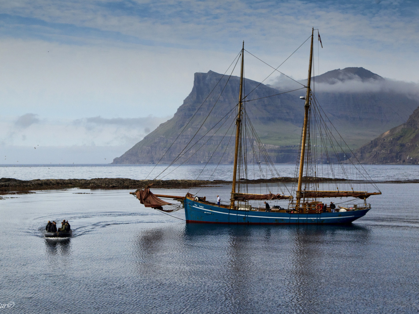 Обои Bay Faroe Islands, Denmark 1400x1050