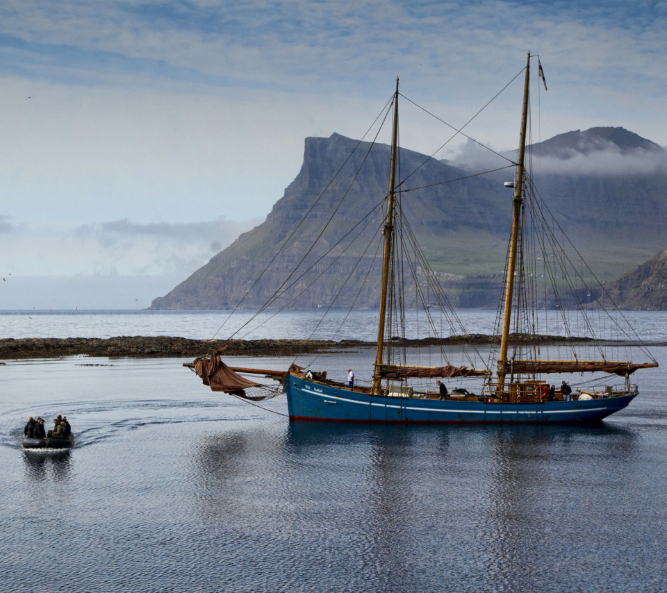 Das Bay Faroe Islands, Denmark Wallpaper 960x854