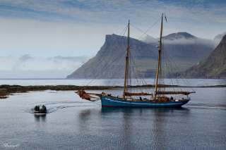 Bay Faroe Islands, Denmark Picture for Android, iPhone and iPad