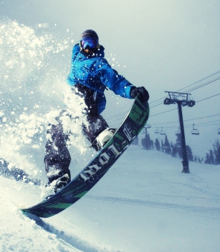 Snowboarder - Obrázkek zdarma pro Nokia Asha 306