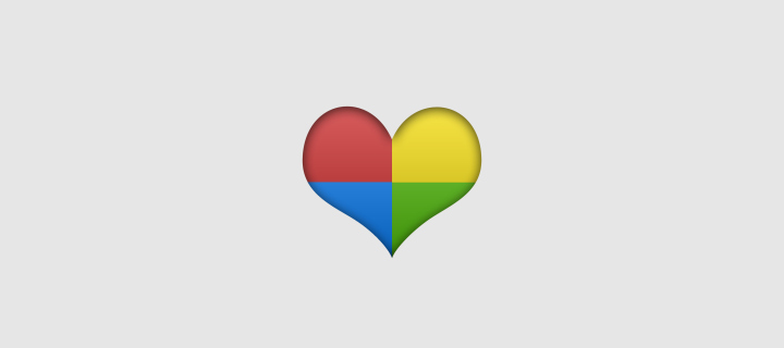 Das Google Heart Wallpaper 720x320