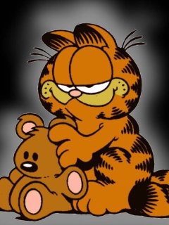 Fondo de pantalla Garfield 240x320