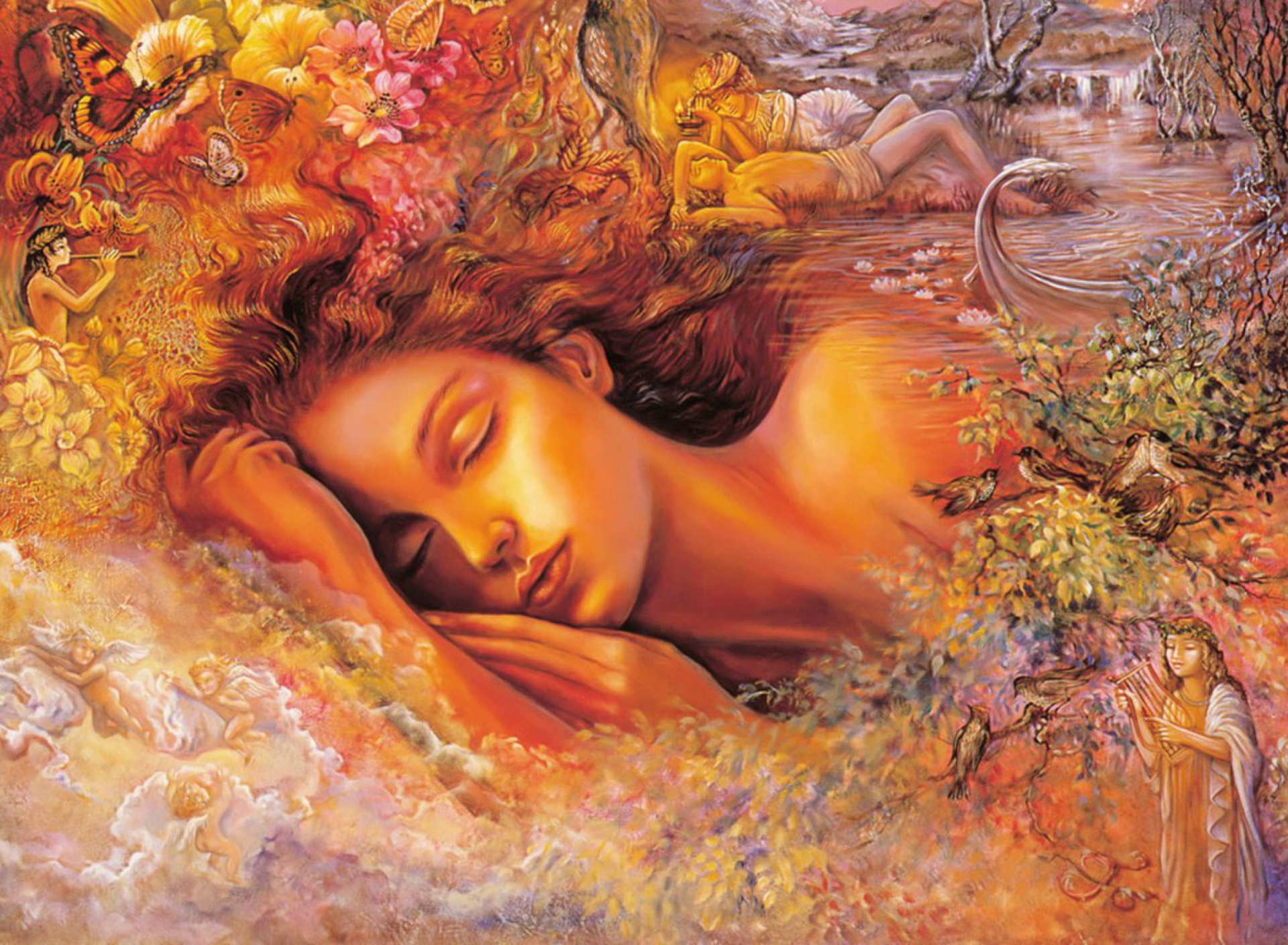 Josephine Wall Paintings - Dream wallpaper 1920x1408