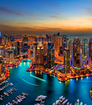Dubai Marina And Yachts - Obrázkek zdarma pro 128x160