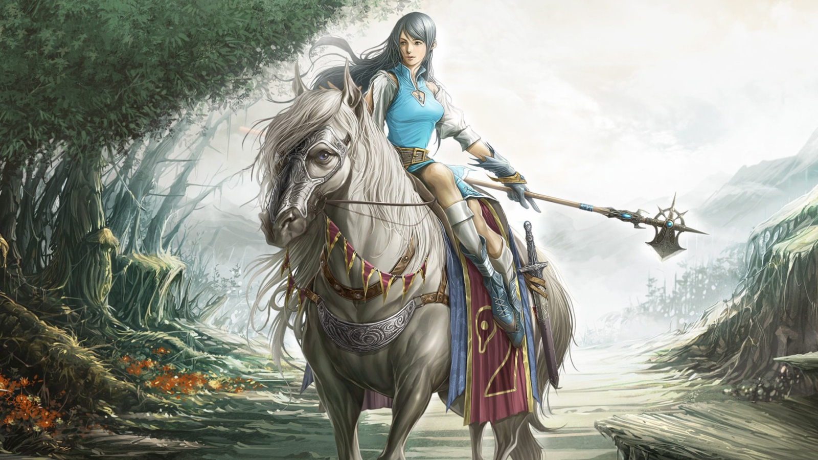 Girl On A Horse wallpaper 1600x900