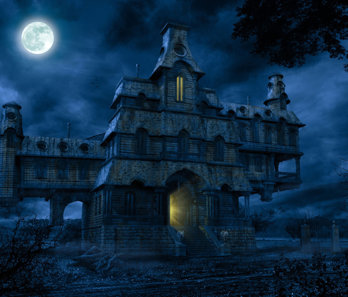 A Haunted House wallpaper 1200x1024