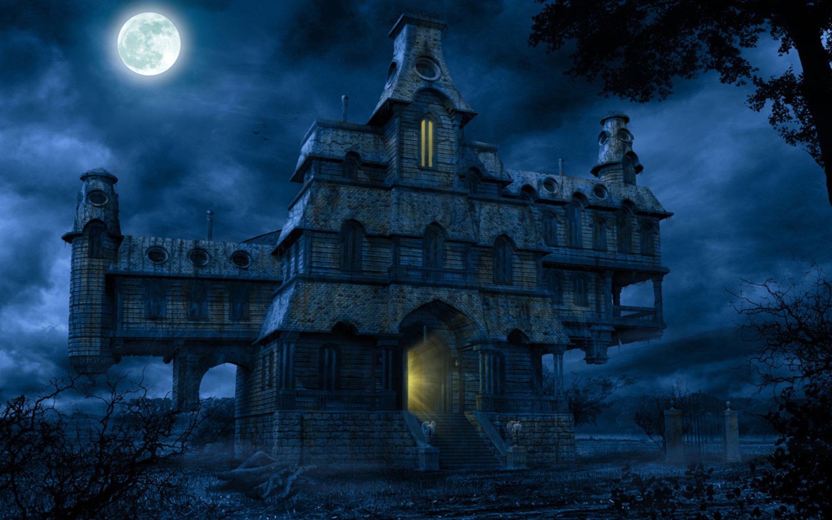 A Haunted House wallpaper 1680x1050