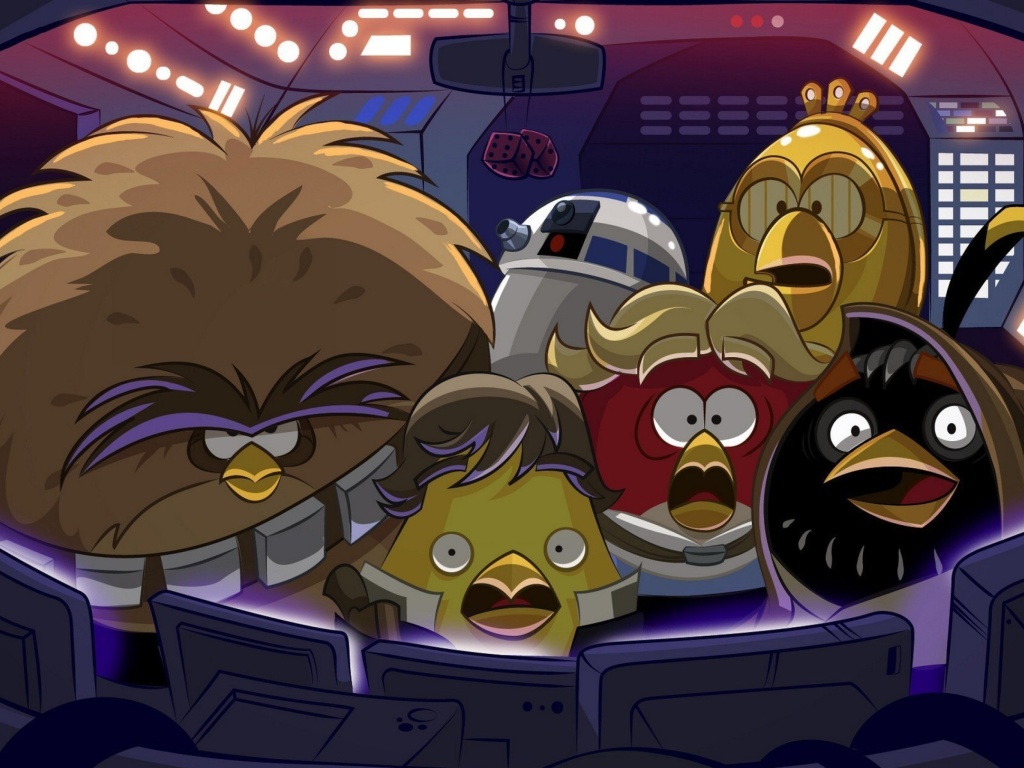Das Angry Birds Star Wars Wallpaper 1024x768