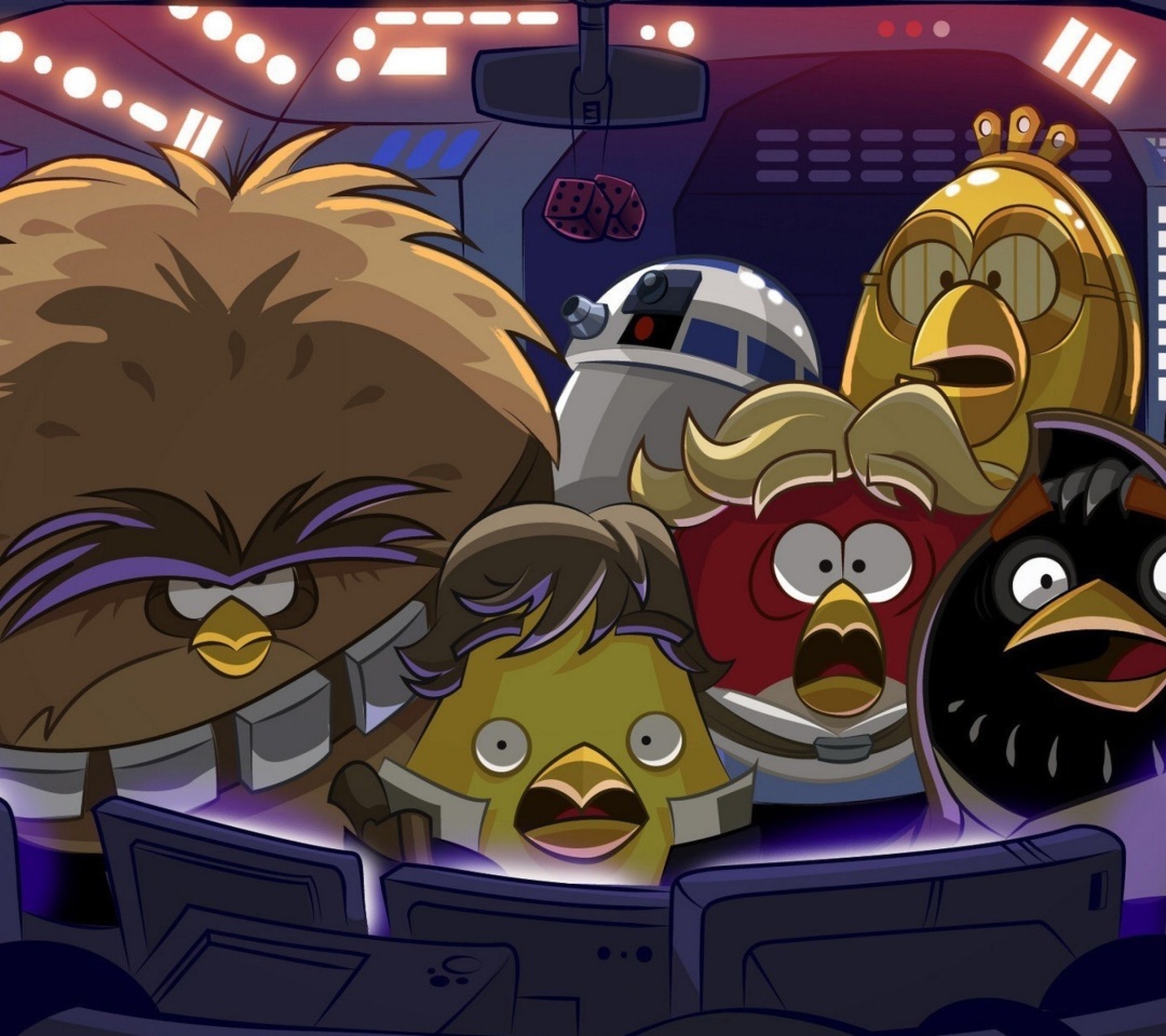 Fondo de pantalla Angry Birds Star Wars 1080x960