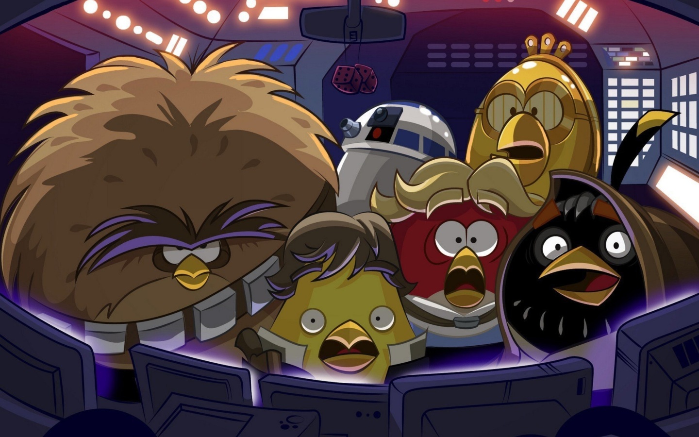 Fondo de pantalla Angry Birds Star Wars 1440x900