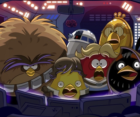 Sfondi Angry Birds Star Wars 480x400
