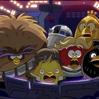 Kostenloses Angry Birds Star Wars Wallpaper für 1024x1024