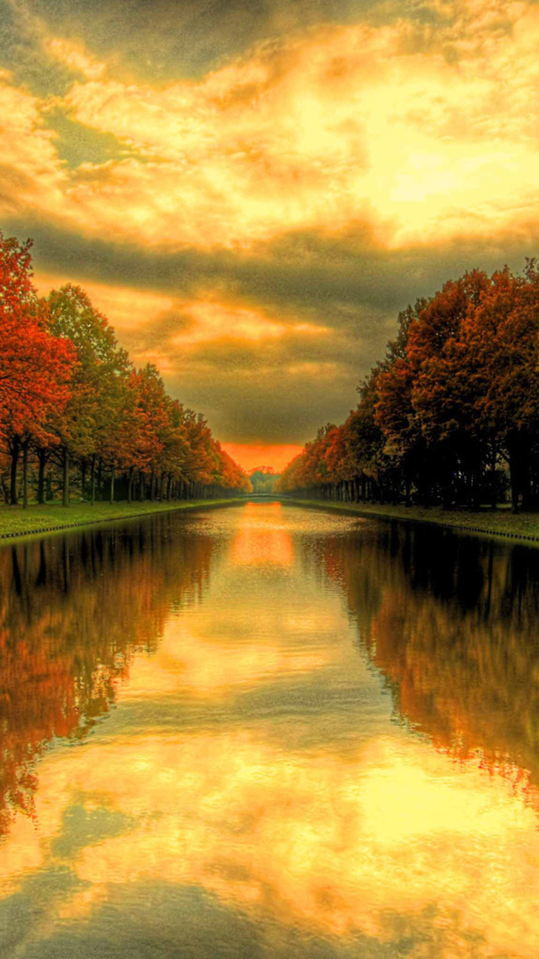 Autumn Channel wallpaper 1080x1920