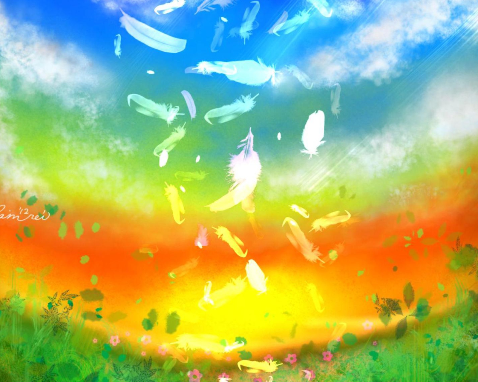 Das Feather Art Wallpaper 1600x1280