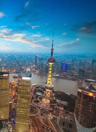 Shanghai Sunset - Obrázkek zdarma pro 640x1136