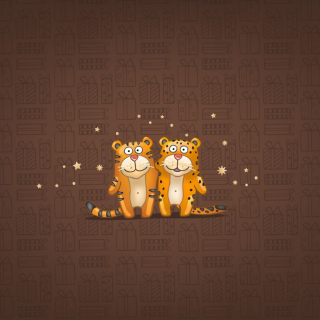 Cute Tigers - Obrázkek zdarma pro iPad