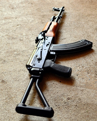 AKS 74 Assault Rifle papel de parede para celular para Nokia Asha 503