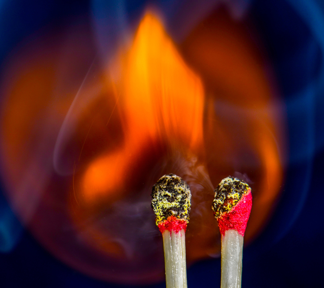 Fire from matches wallpaper 1080x960