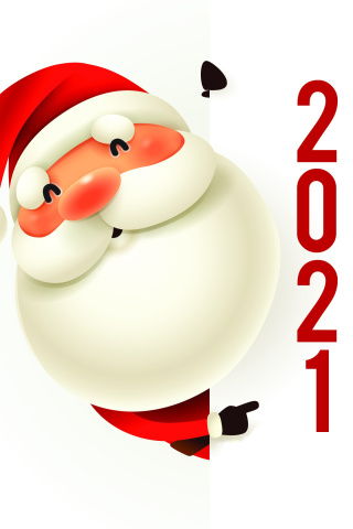 Обои New Year 2021 Сard 320x480