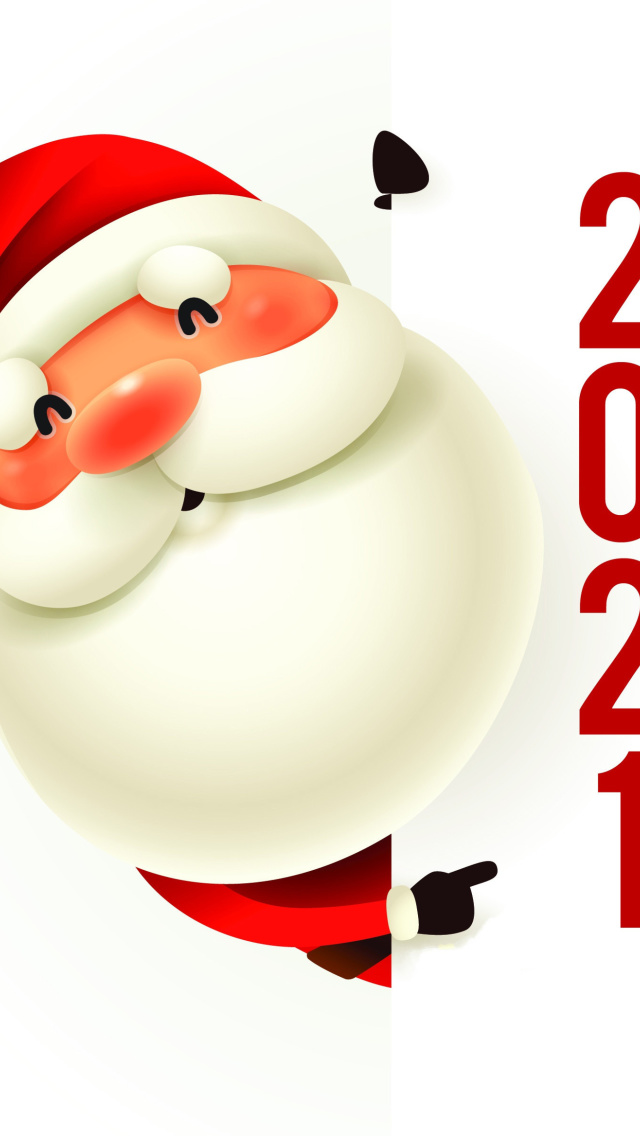 Обои New Year 2021 Сard 640x1136