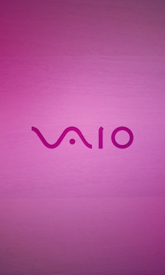 Screenshot №1 pro téma Pink Sony Vaio Logo 240x400