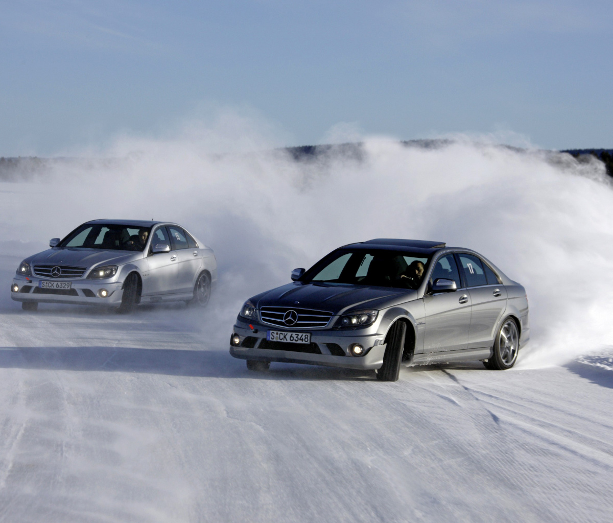 Sfondi Mercedes Snow Drift 1200x1024