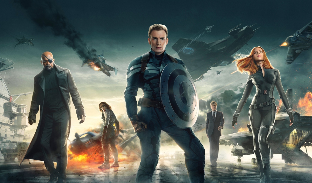 Das Captain America The Winter Soldier 2014 Wallpaper 1024x600