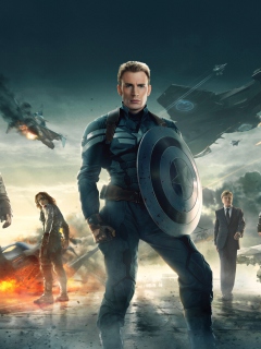 Fondo de pantalla Captain America The Winter Soldier 2014 240x320