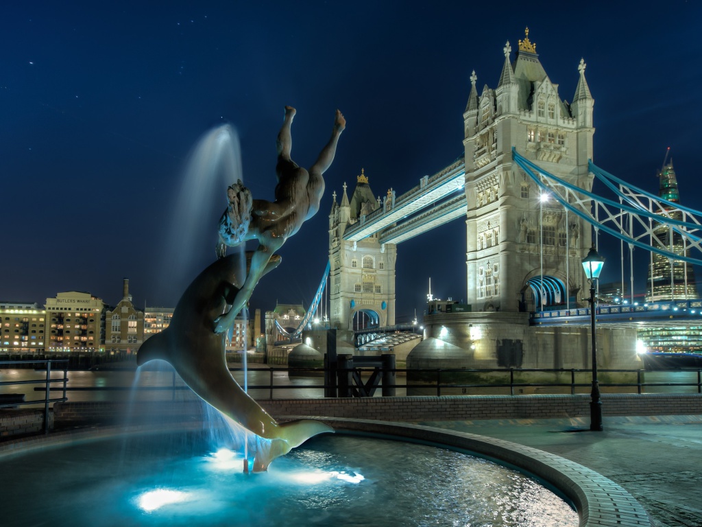 Sfondi Tower Bridge in London 1024x768