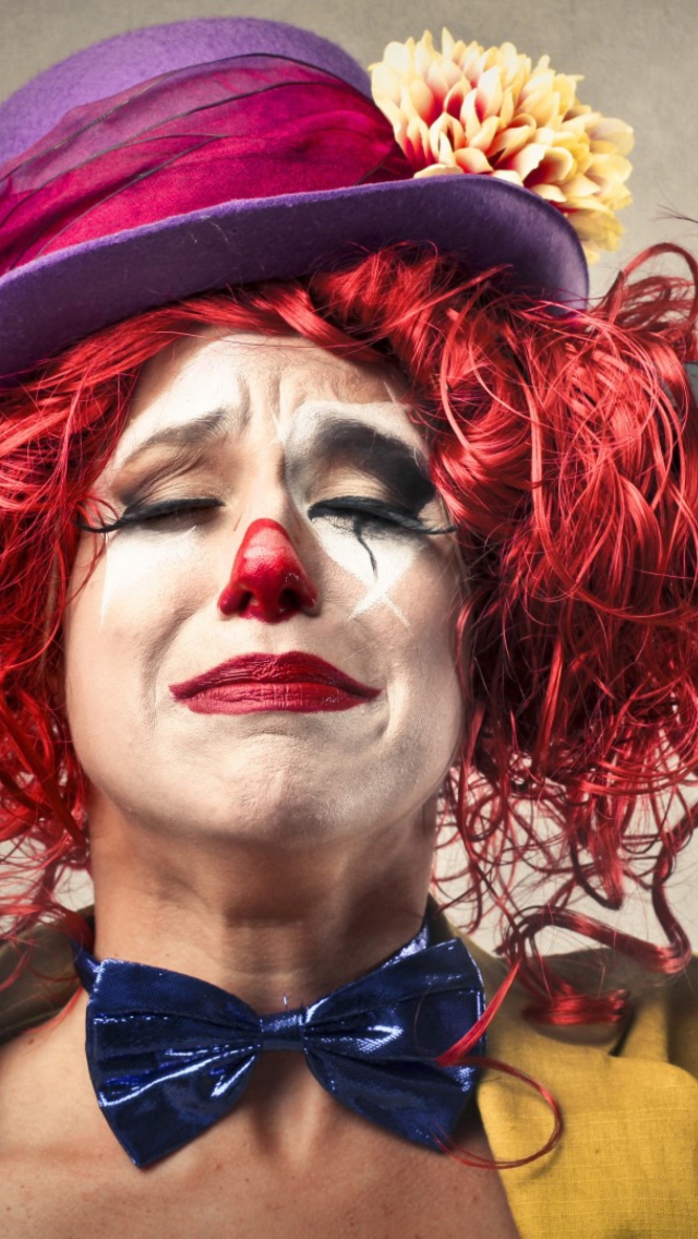 Das Sad Clown Wallpaper 640x1136