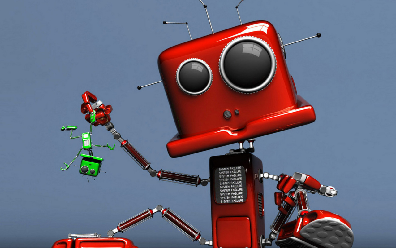 Screenshot №1 pro téma Red Robot 1280x800