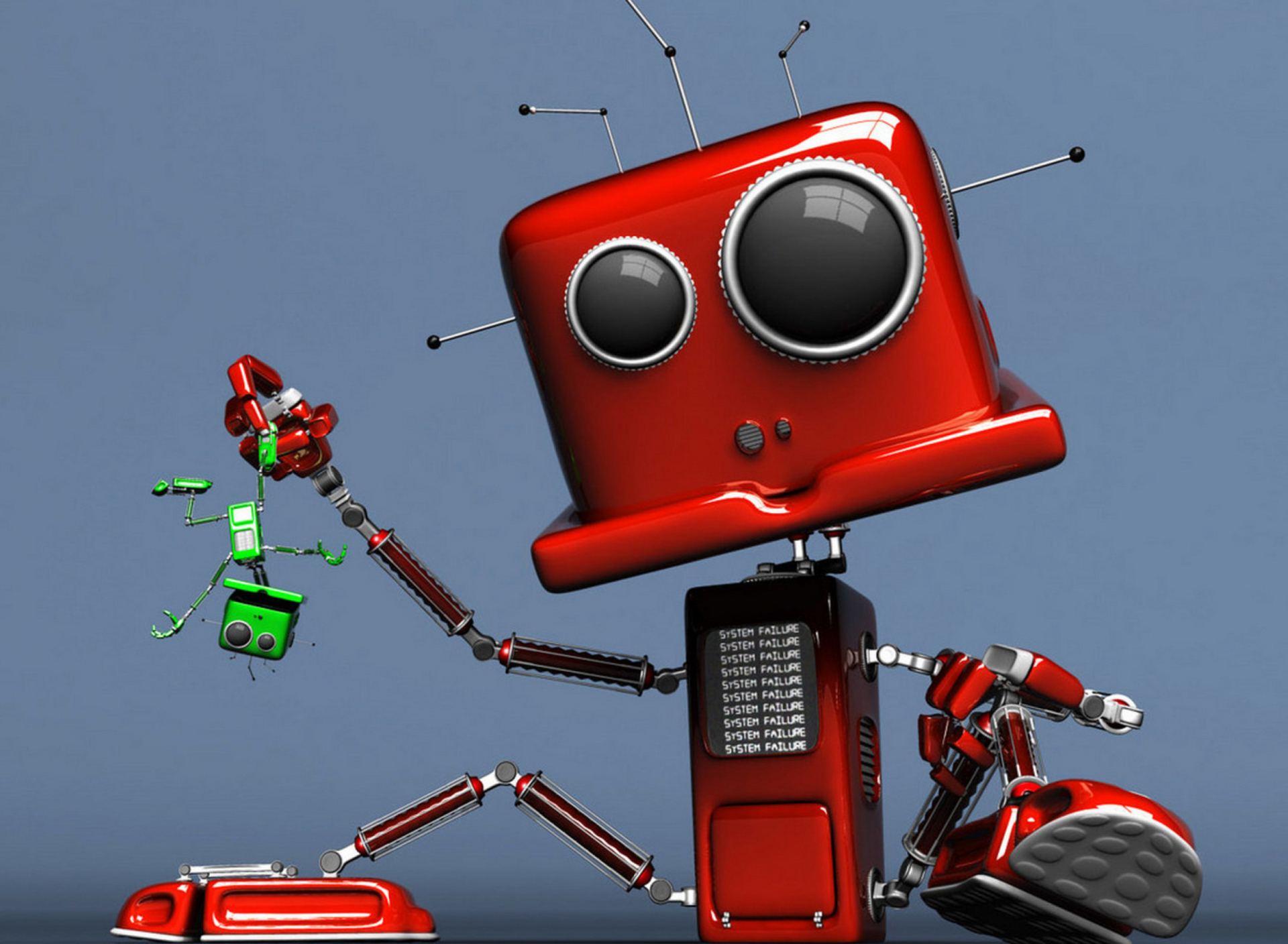 Screenshot №1 pro téma Red Robot 1920x1408