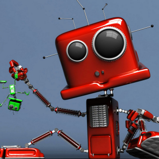 Red Robot - Obrázkek zdarma pro 208x208