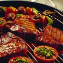 Das Barbecue and Grilling Meats Wallpaper 128x128