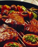 Обои Barbecue and Grilling Meats 128x160