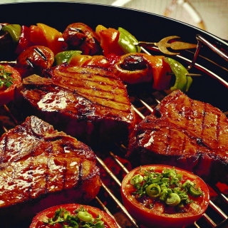 Kostenloses Barbecue and Grilling Meats Wallpaper für iPad mini