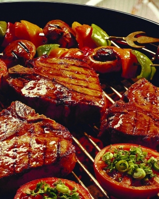 Barbecue and Grilling Meats - Obrázkek zdarma pro 128x160