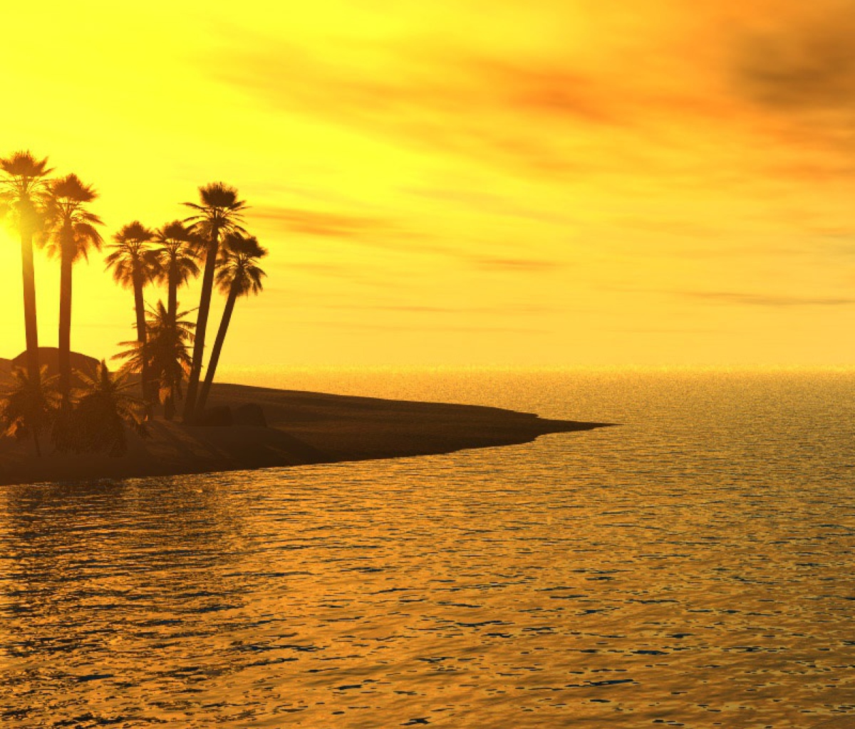 Screenshot №1 pro téma Beach Sunset 1200x1024