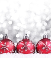 Fondo de pantalla Snowflake Christmas Balls 176x220
