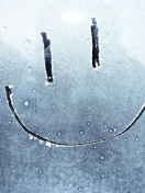 Smiley Face On Frozen Window wallpaper 132x176