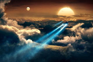Spaceships In The Sky - Obrázkek zdarma pro HTC Wildfire