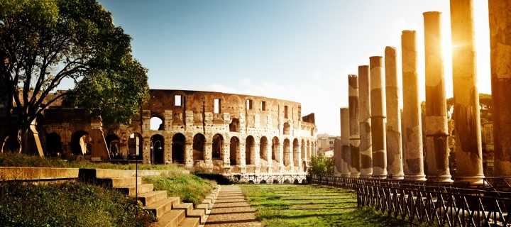 Das Rome - Amphitheater Colosseum Wallpaper 720x320